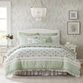 9 Piece Cotton Percale Comforter Set King