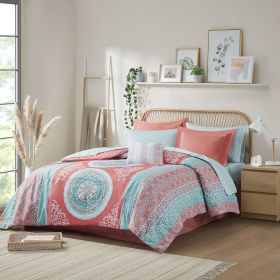 Full Boho Comforter Set with Bed Sheets