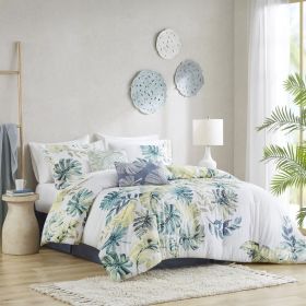 Cotton Printed 6 Piece Comforter Set Multi Cal King