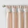 Twist Tab Lined Window Curtain Panel Blush 50x120"