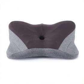 Ergonomic Foam Neck Pillow, Neck Support, Neck Protection Good Sleep (Option: Dark gray  Medium gray)