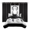 9 Piece Soft All-Season Washed Microfiber Cover Set , Queen/King/Calking Bedding Set With Pillowcases,Bedspread Print Curtains & Solid Curtains,Print